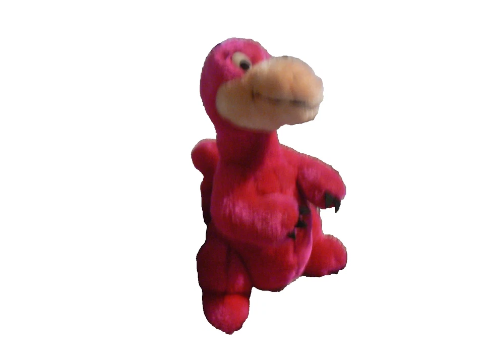 Juguete de peluche Pink Dino - Peluche suave con pico naranja - Raro Foto 2 de 4