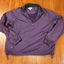 Lady Hagen Golf Windbreaker Pullover Half Zip Purple Womens Size Medium Light
