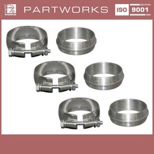 3x Auspuffschellen für PORSCHE 964 Carrera + Dichtring