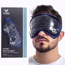 Cooling Gel Eye Ice Pack Reusable Cold Hot Mask for Puffy Eyes Migraines Sleep