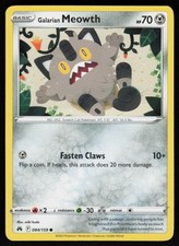 Galarian Meowth Common Crown Zenith 084/159 NM