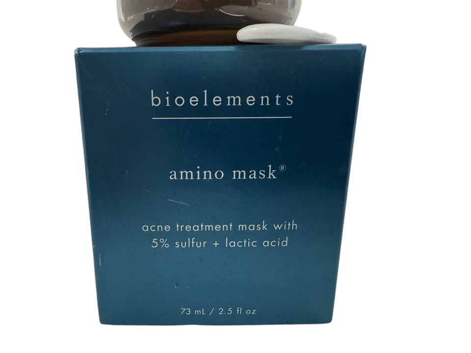 Bioelements NEW Amino Mask Acne Treatment Mask w/ 5% Sulfur + Lactic Acid 2.5oz - Image 3 of 4