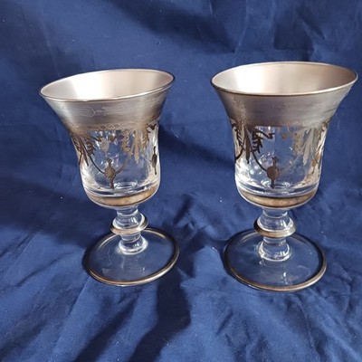2 Weingläser Arte Italica Vetro Silver, handgefertigt
