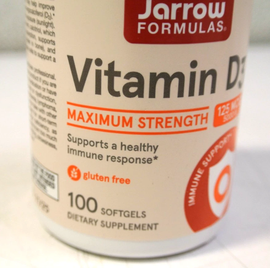 4 Jarrow Formulas, Vitamin D3 125 mcg (5,000 IU), 100 Softgels Exp 11/25 - Image 3 of 4