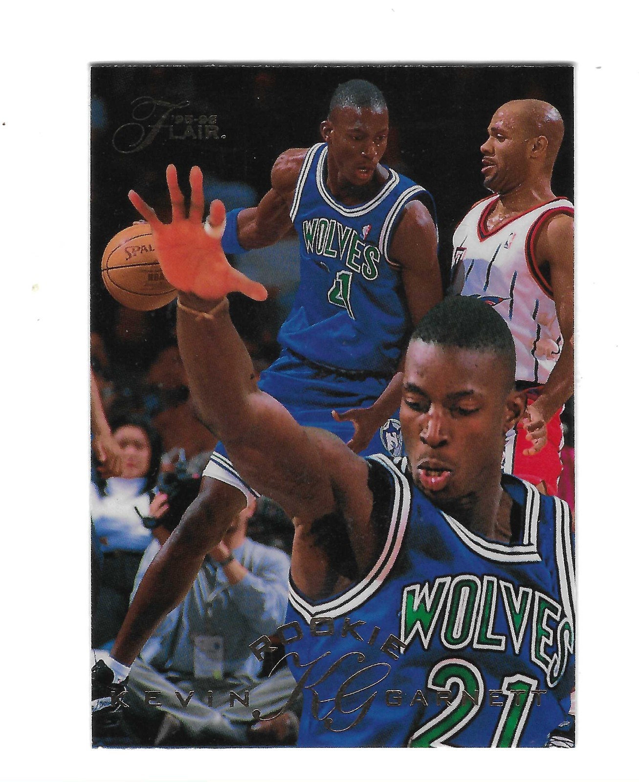 KEVIN GARNETT 1995-96 FLAIR ROOKIE RC #206 $25.00 MINNESOTA TIMBERWOLVES