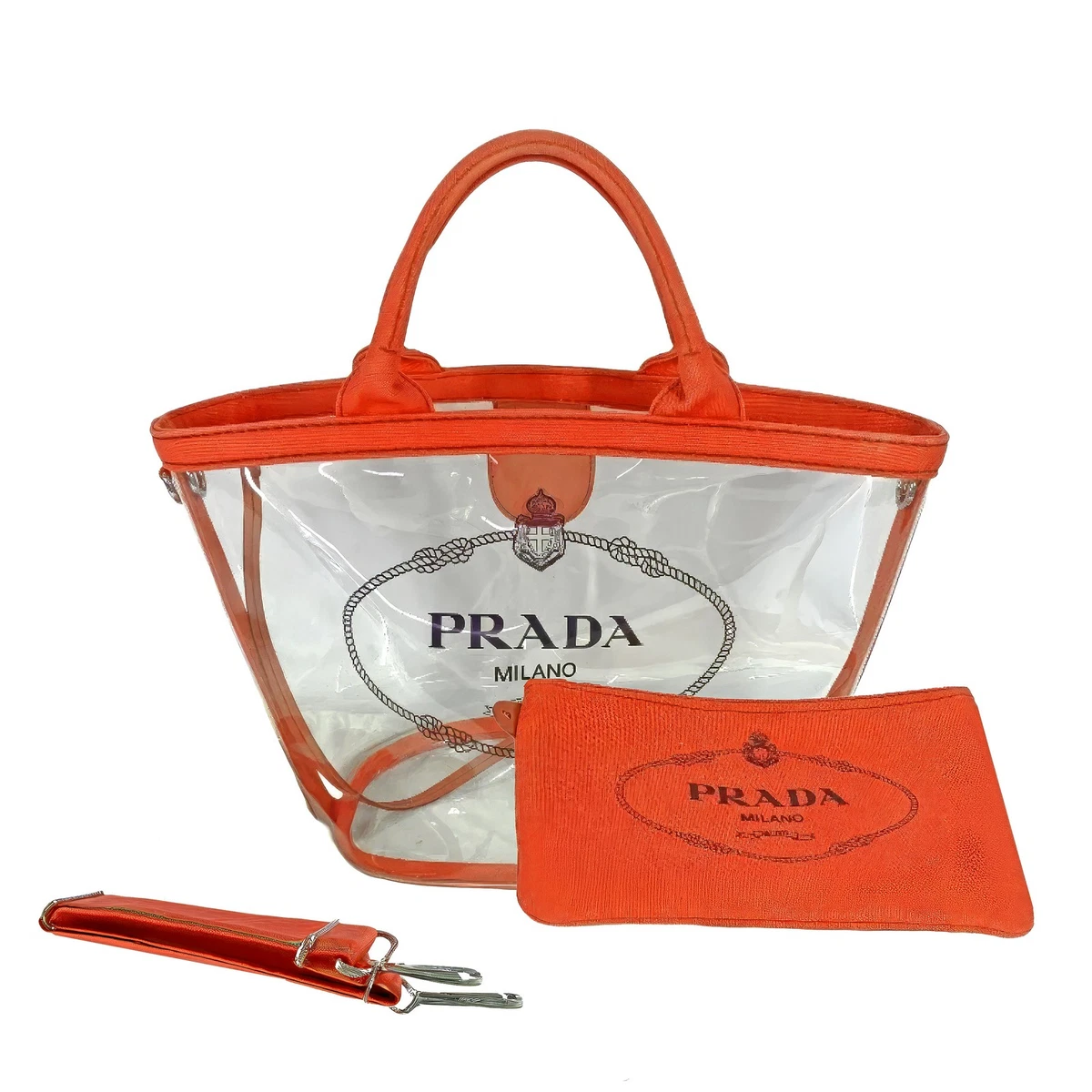 PRADA PVC Exterior Bags & Handbags for Women for sale | eBay