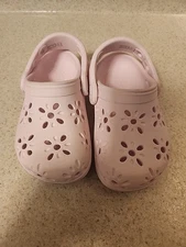 Crocs Clogs Floral Star Pink Croc brand Childrens Kids Sz C 8