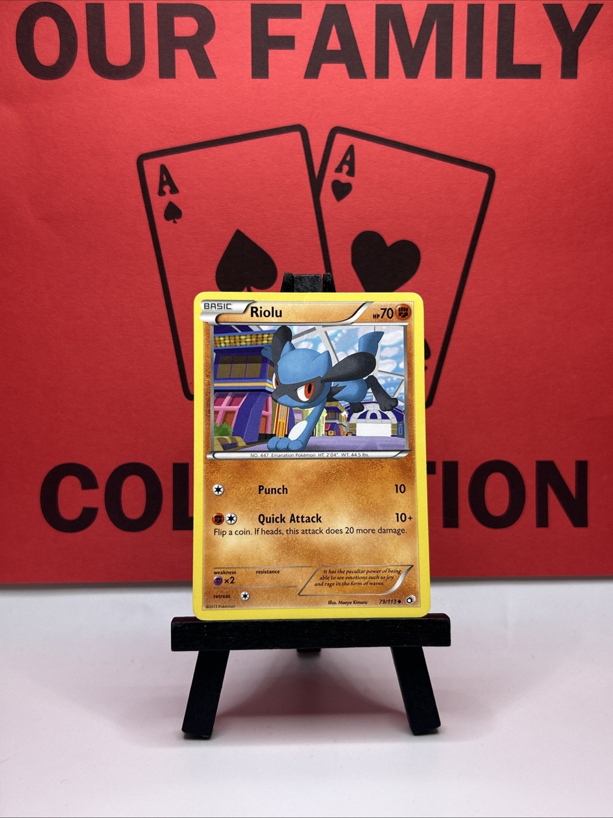 Riolu 79/113 Legendary Treasures Regular Pokémon Card