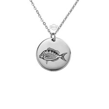 Scup Fish Necklace or Keychain   Personalized Saltwater Fishing Gift