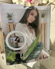 10-Inch Streaming Essentials LED Ring Light with Spider Tripod