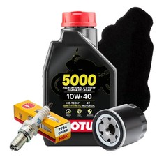 KIT TAGLIANDO COMPLETO PIAGGIO VESPA ET4 125 MOTORE LEADER ANNO 2000 MOTUL