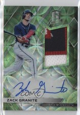 2018 Panini Chronicles Neon Green Prizm 6/25 Zack Granite #RJA-ZG Auto 0s3