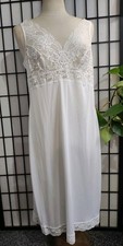 Marks And Spencer's Full Slip White Size 16 With Full Lace Top And Lace Trim