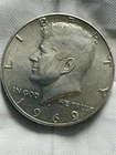 1969-D 40% Silver Kennedy Hat Dollar.          #15