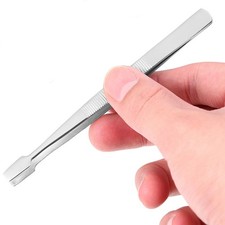 6 Pcs Stainless Steel Stamp Tweezers Hobby Durable Plated Philately