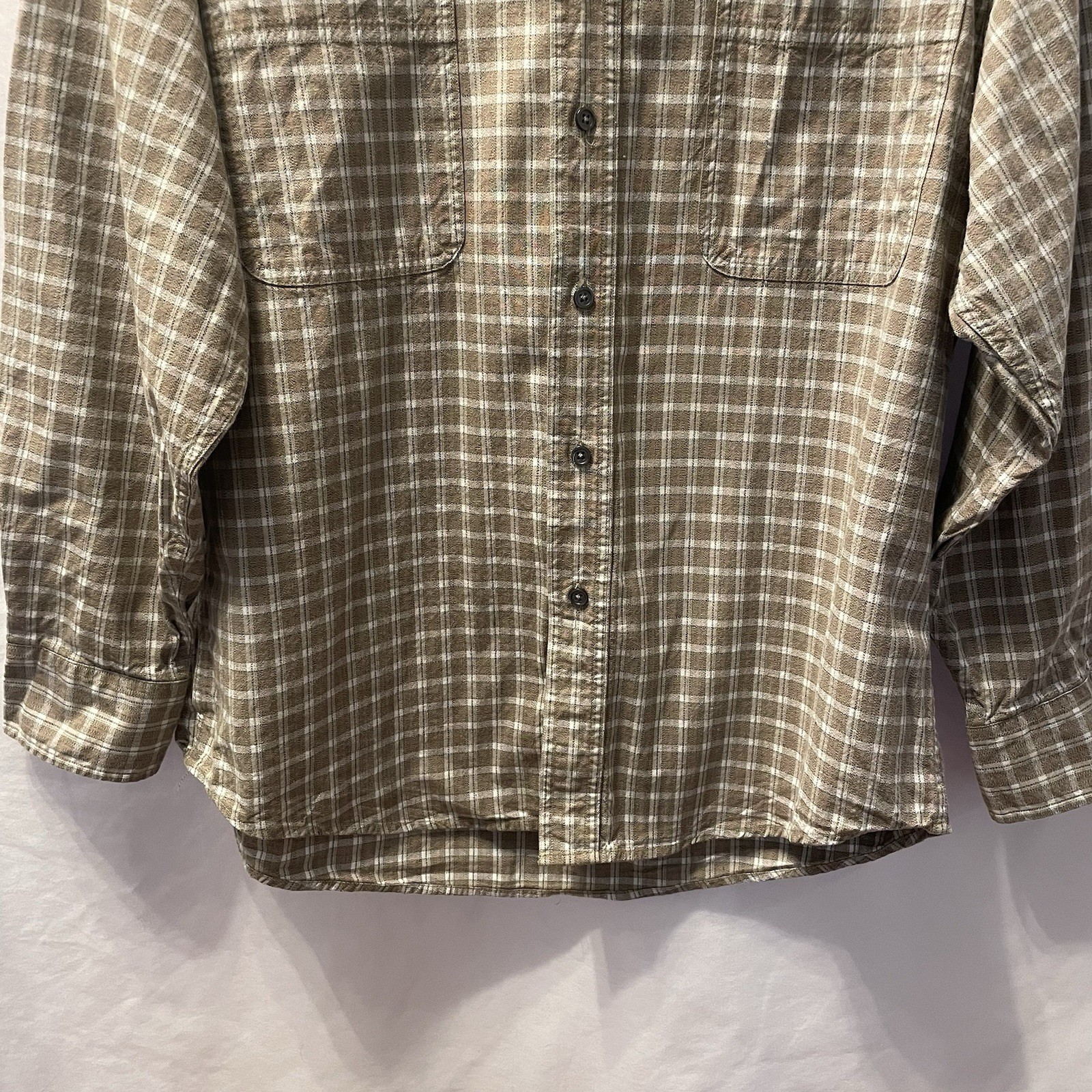 Camicia Yves Saint Laurent Pour Homme manica lunga abbottonata a quadri taglia large YSL