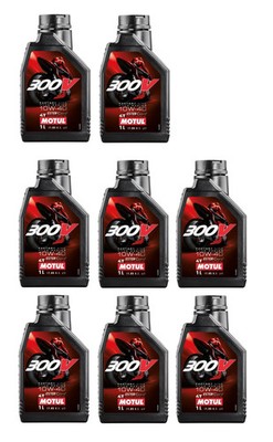 8l Motul 300V Factory Line Road Racing 10W-40 Motoröl 8x1L