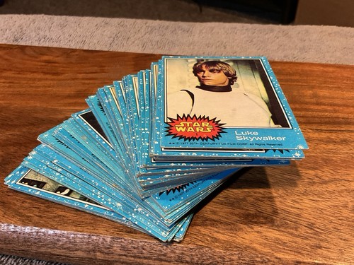 1977 Star Wars Blue Series 1 Complete Set 66 Cards Topps Rare Vintage! EX + - Picture 10 of 10