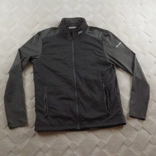 KJUS Retention Jacket Mens Medium Gray Full Zip Golf Stretch video thumbnail
