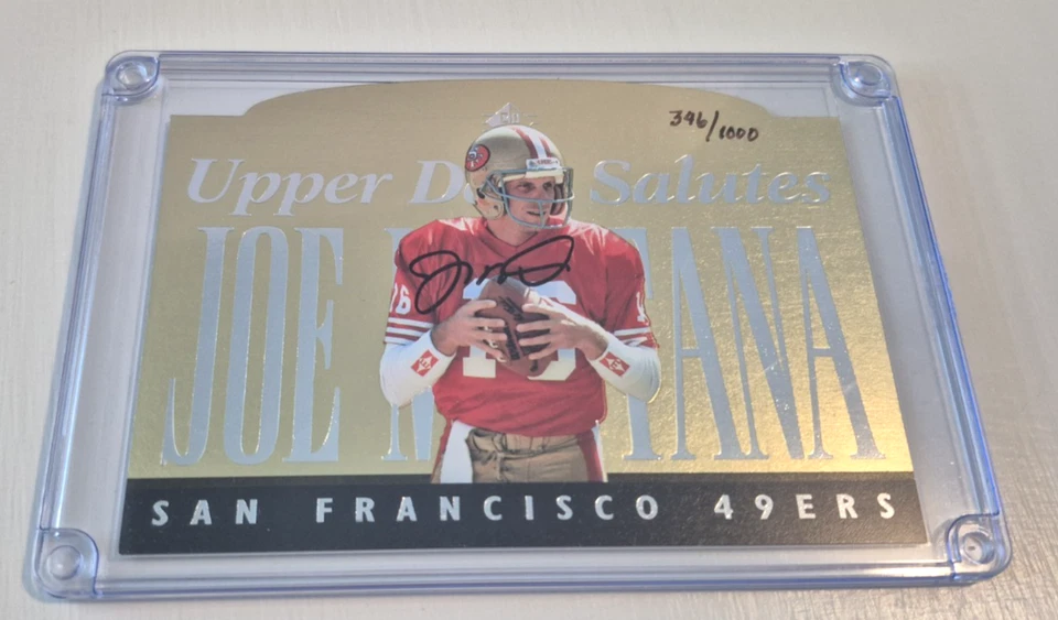 JOE MONTANA 1995 Upper Deck Authenticated Signed Oversized Card Auto #346/1000 - Image 2 of 4