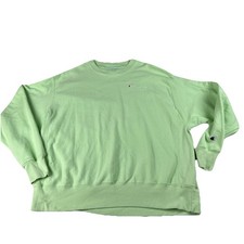 Vtg 90s Y2K Champion Reverse Weave Crewmeck Sweatshirt Mens XXL Spell Out Green