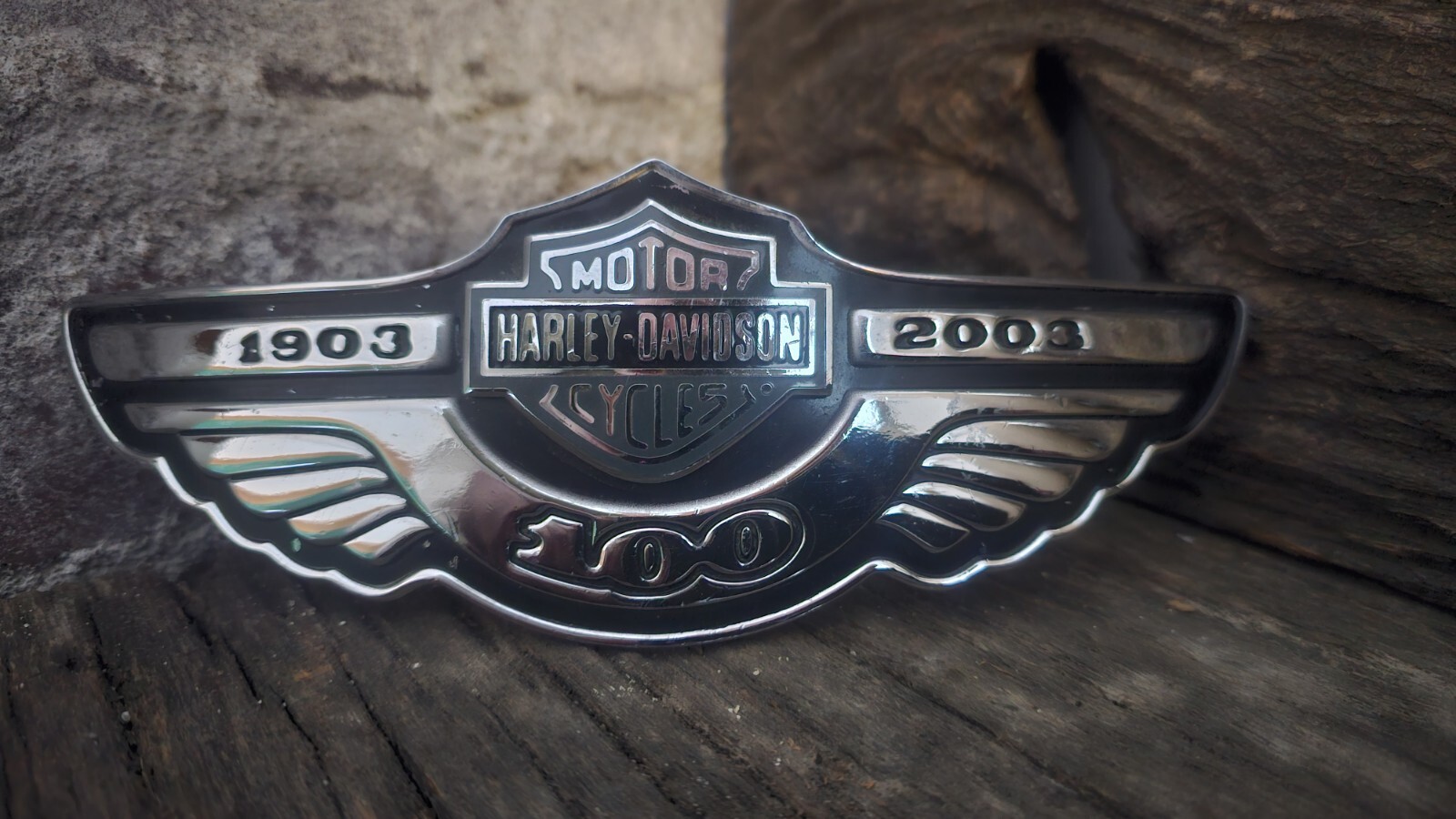 Harley Davidson 100th Anniversary Gas Tank Emblem OEM Dyna Lowrider eBay