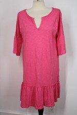 Caslon S Pink Cotton Ruffle T-Shirt Dress