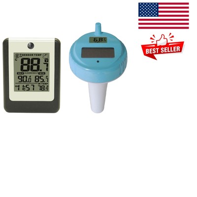 Effortless 8-Channel Wireless Pool and Spa Thermometer with Min/Max Memory