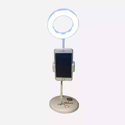 VIVITAR LED Ring Light Desk Lamp 2-in-1 Vlogging Kit with Adjustable Phone Mount