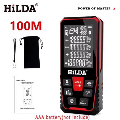 HILDA 50/100/120M Laser Rangefinder Professional Digital Distance Meter