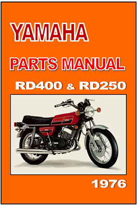 YAMAHA Parts Manual RD400 RD250 1976 Replacement Spares Catalog