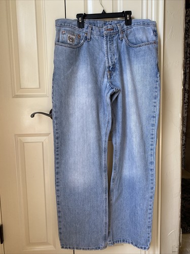 Straight Leg Jeans Mens 36x32 Western 