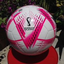 Fifa World Cup Qatar 2022 Adidas Fan Soccer Ball Size 5 Pink