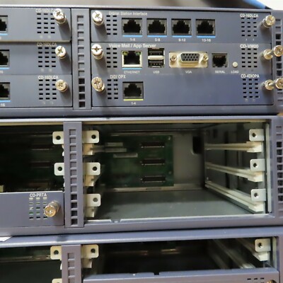 NEC SV8100 or SV8300 CD-4DIOPA, 16DLCA VM100 CHS2U-US 17x Cards 6x Chassis