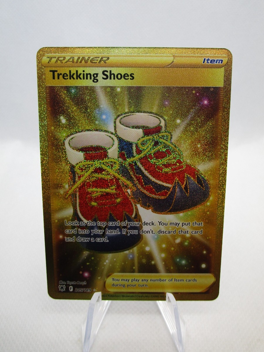 gold trekking shoes pokemon card PSA 10 GEM MINT TREKKING SHOES 215 2022 Pokemon Astral Radiance Full Art
