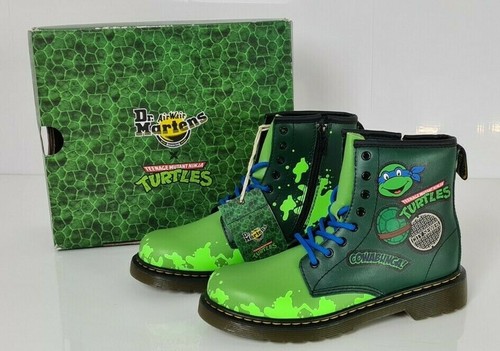 Dr. Martens Teenage Mutant Ninja Turtles AW501 Stivali Leo Taglia 2 UK 34  EUR NUOVO | eBay