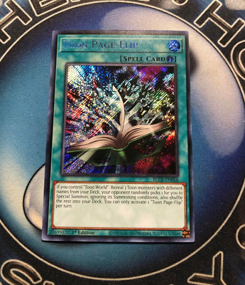 *** TOON PAGE-FLIP *** 1ST EDITION MINT SECRET RARE BLCR-EN068 YUGIOH!
