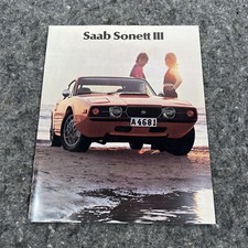 Original Saab Sonnet III Sales brochure 1972 Saab Scania