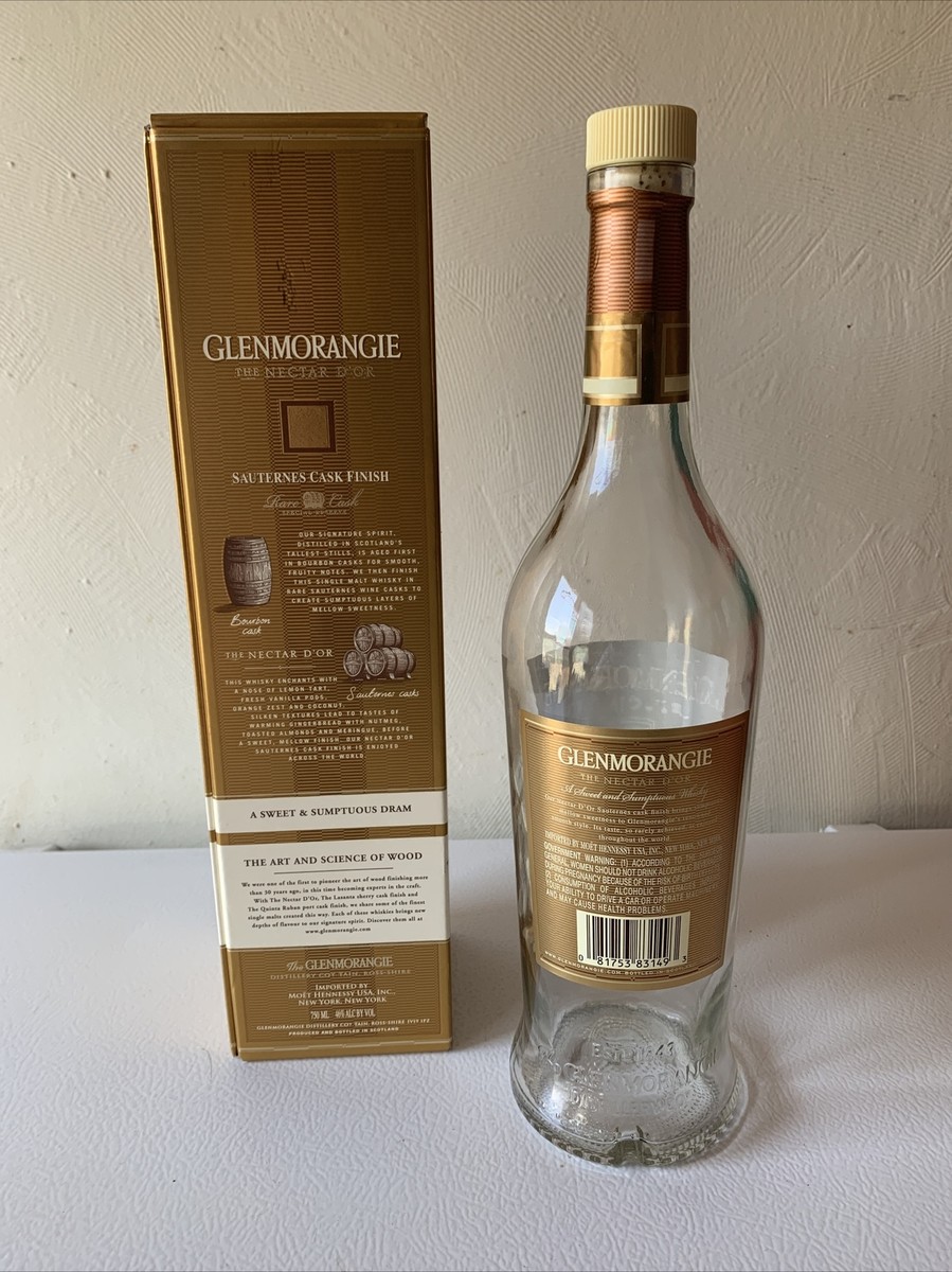 12 Years GLENMORANGIE The Nectar D'or Whisky Box and Empty Bottle