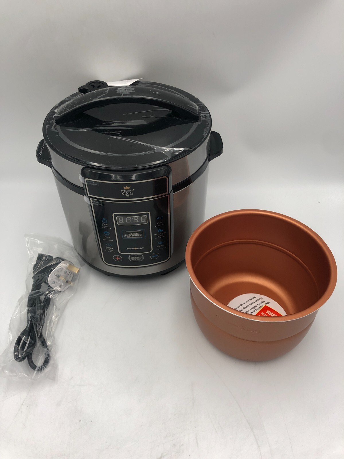 Drew & Cole 3L Pressure King Pro Electric Pressure Cooker 700W Silver