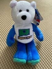 50 States American Coin Bear - Connecticut - With tag and coin