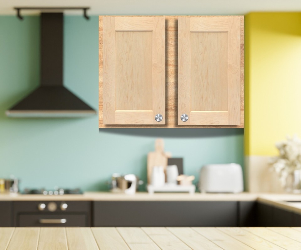 ONESTOCK Unfinished Maple Shaker Style Kitchen Cabinet Door Front ...