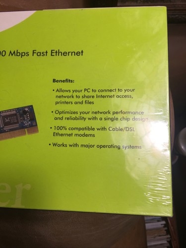 Netgear 32bit pci adapter 10/100 mbps fast ethernet nic FA311 New Sealed network - Picture 4 of 10