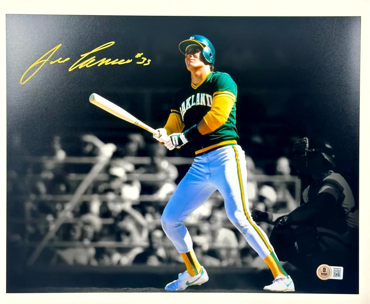 Jose Canseco Autographed Signed Oakland A's 11X14 Photo Autograph ~ Beckett Beckett 