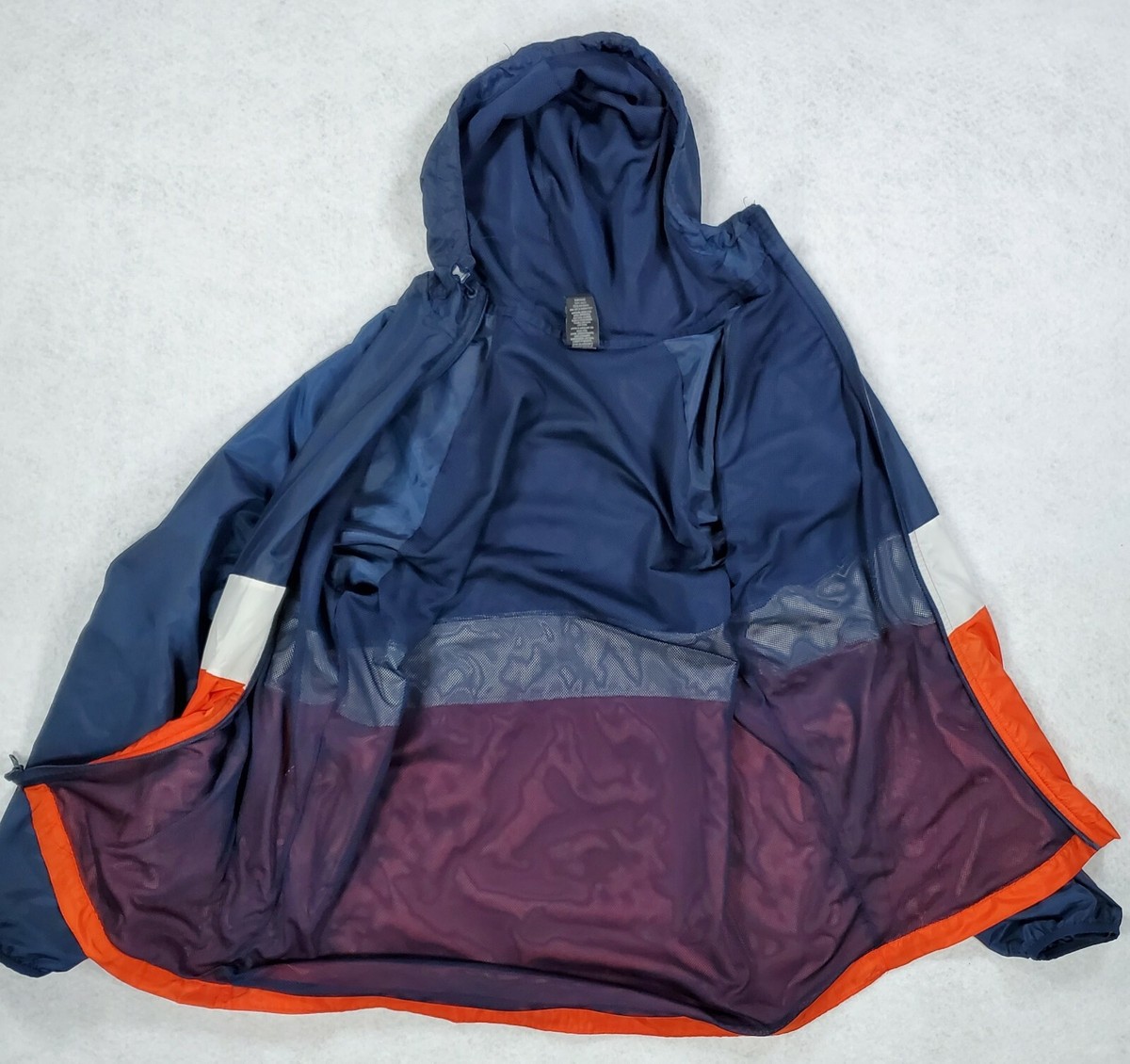Vintage Russell Mens Size XL Windbreaker Jacket Colorblock