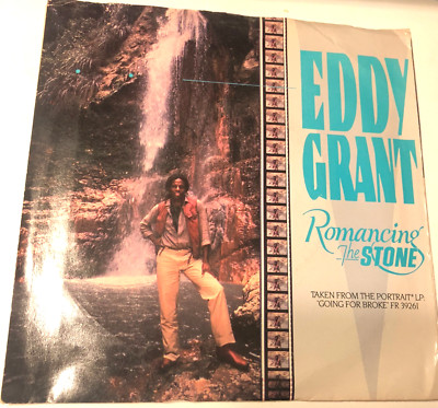 Eddy Grant 7'' Record 45 & Picture Sleeve Romancing The Stone My Turn To Love You