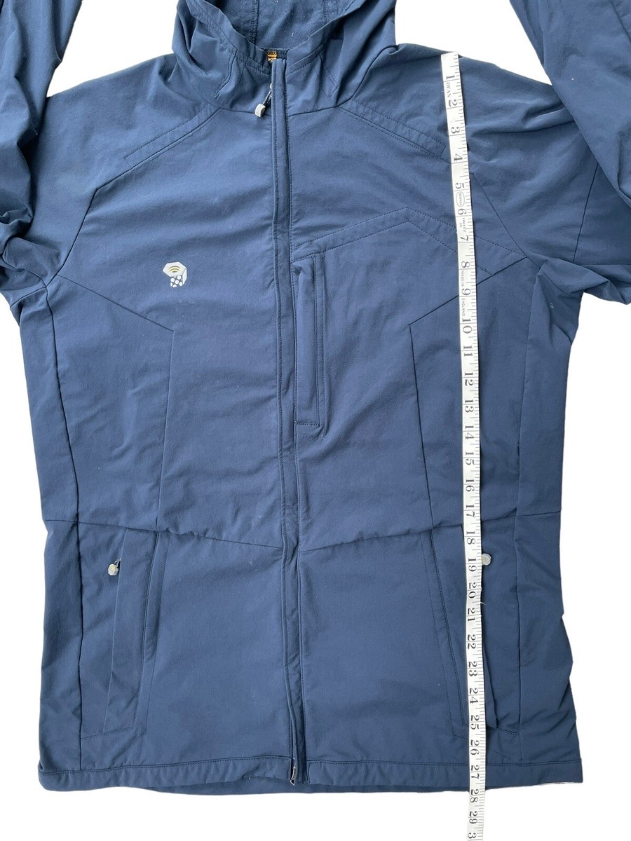 Mountain Hardwear Soft Shell Hooded Jacket Navy Blue Men's Mountain Hardwear Soft Shell Hooded Jacket Navy Blue Men's