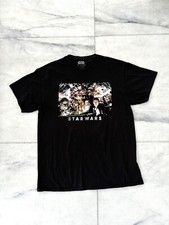 Camiseta De Colección Star Wars Negra Hans Solo Ship Crew Gráfica Algodón Talla Grande Retro