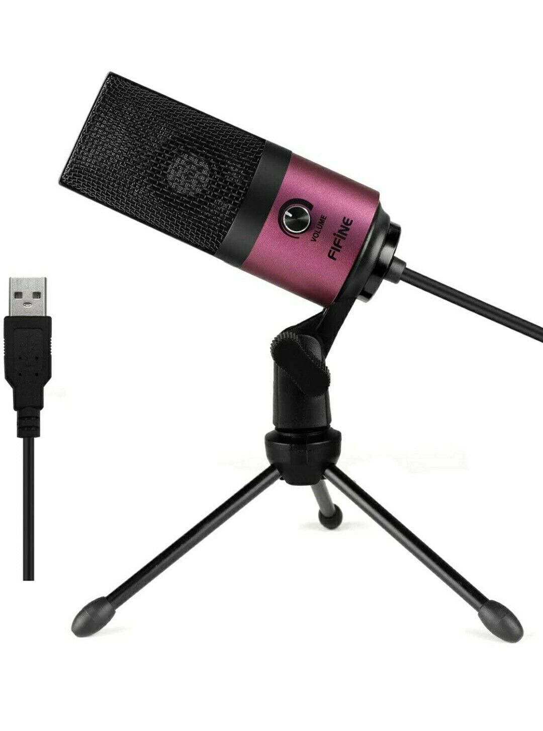 FIFINE K6y9 USB Microphone/ condenser podcast, gaming, streaming