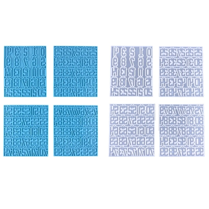 Number Silicone Resin Mold 0-99 Digit Resin Mold for DIY Jewelry Making